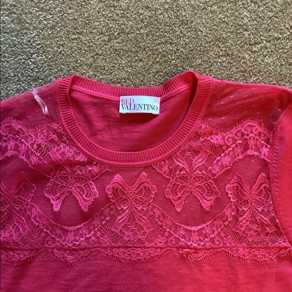 RED Valentino Wool blend and lace sweater Size L - Picture 5 of 7